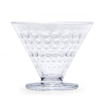 Elegant Dotted Pattern 120 ml Ice Cream Bowl Set of 6- Transparent