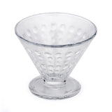 Elegant Dotted Pattern 120 ml Ice Cream Bowl Set of 6- Transparent