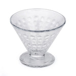 Elegant Dotted Pattern 120 ml Ice Cream Bowl Set of 6- Transparent