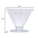 Elegant Striped Pattern 120 ml Ice Cream Bowl Set of 6- Transparent