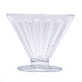 Elegant Striped Pattern 120 ml Ice Cream Bowl Set of 6- Transparent