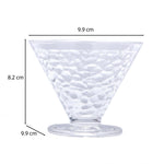 Elegant Frosted Pattern 120 ml Ice Cream Bowl Set of 6- Transparent