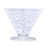 Elegant Frosted Pattern 120 ml Ice Cream Bowl Set of 6- Transparent