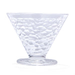 Elegant Frosted Pattern 120 ml Ice Cream Bowl Set of 6- Transparent