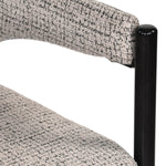 6 Seater Allune Ceramic Dining Set with Hexin Base and Tierra Chairs- Ash White