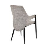 6 Seater Trava Marble Dining Set with Quado Base and Tierra Chairs- Travertine