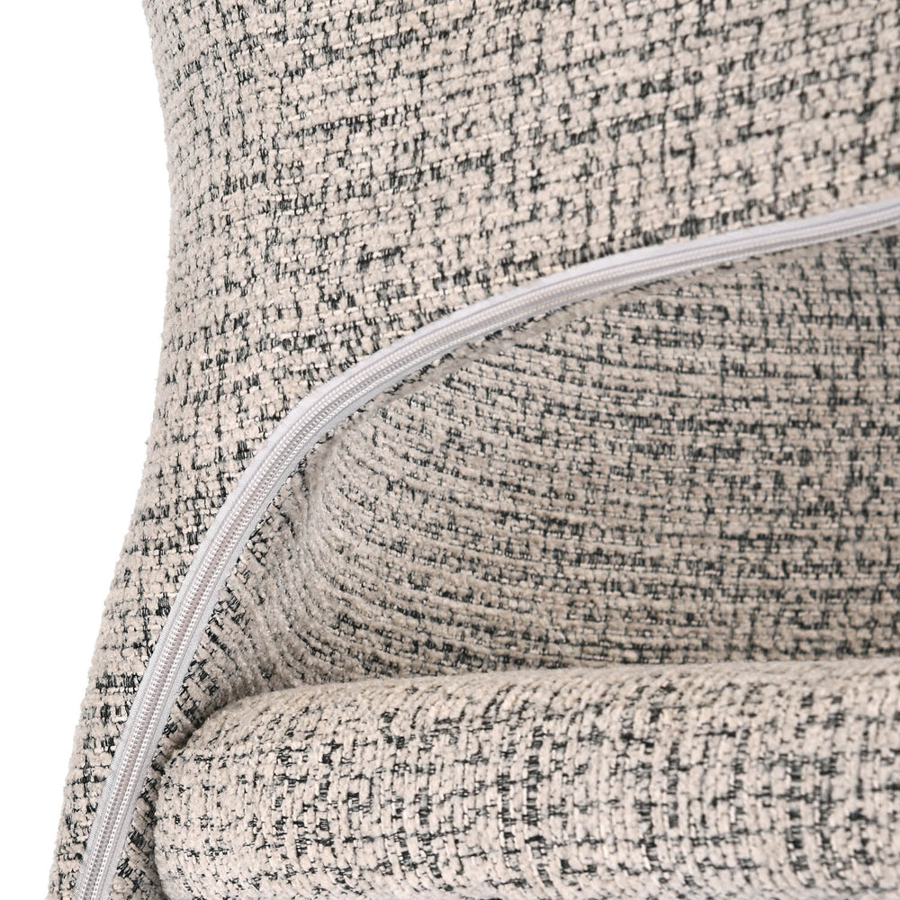 4 Seater Allune Ceramic Dining Set with Quado Base and Tierra Chairs- Ash White