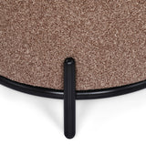 Volga Ottoman with Storage and Metal Base (Texture Brown)