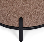 Volga Ottoman with Storage and Metal Base (Texture Brown)