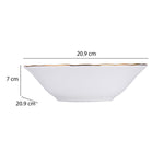 Karina Porcelain 40 Piece Dinner Set- White