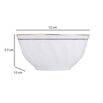 Karina Porcelain 40 Piece Dinner Set- White