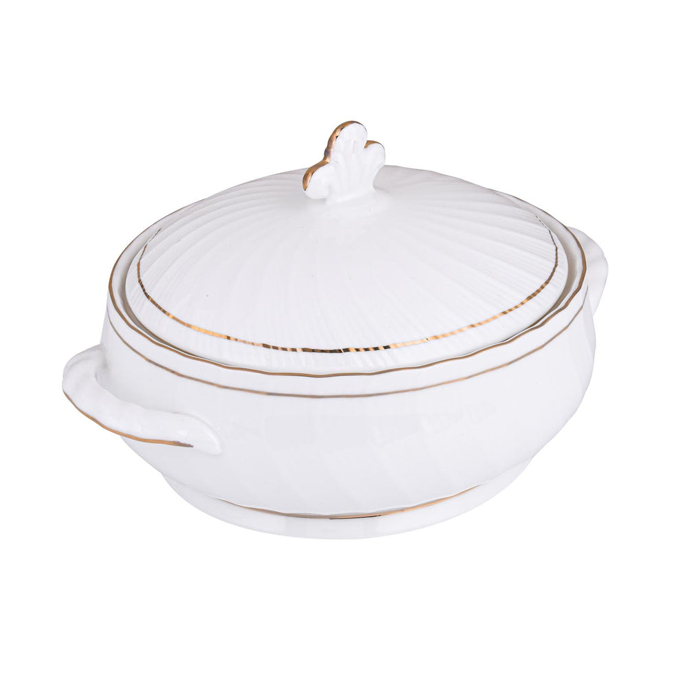 Karina Porcelain 40 Piece Dinner Set- White