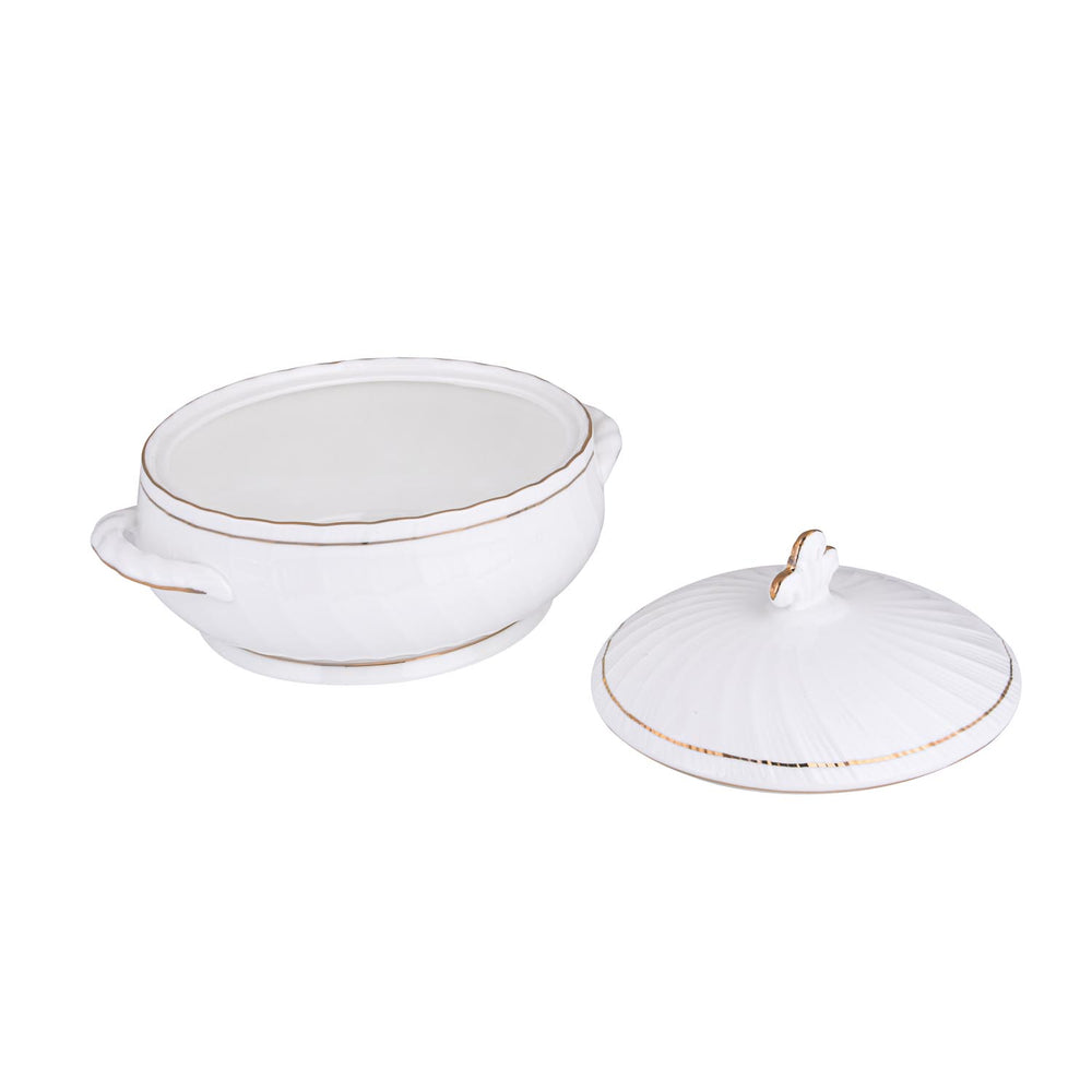 Karina Porcelain 40 Piece Dinner Set- White