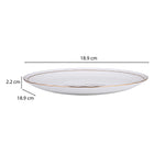 Karina Porcelain 40 Piece Dinner Set- White