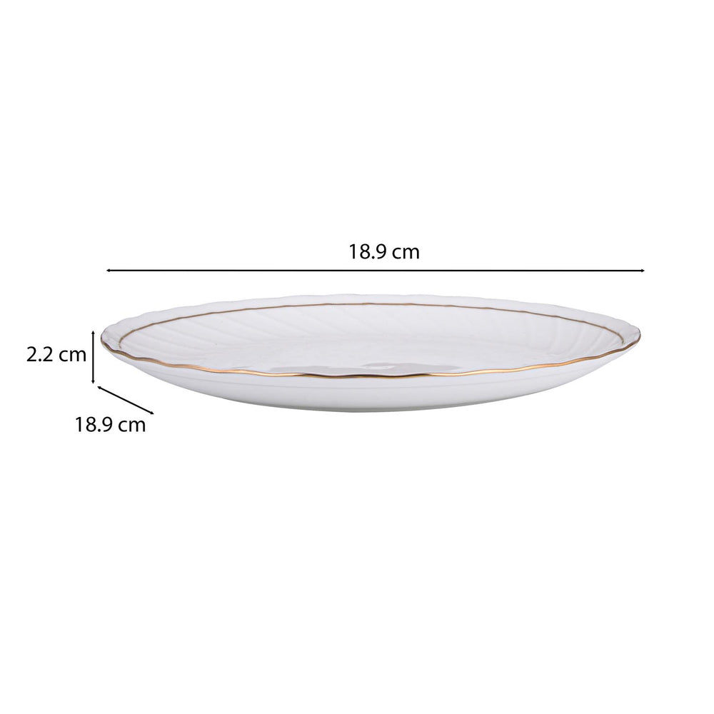 Karina Porcelain 40 Piece Dinner Set- White