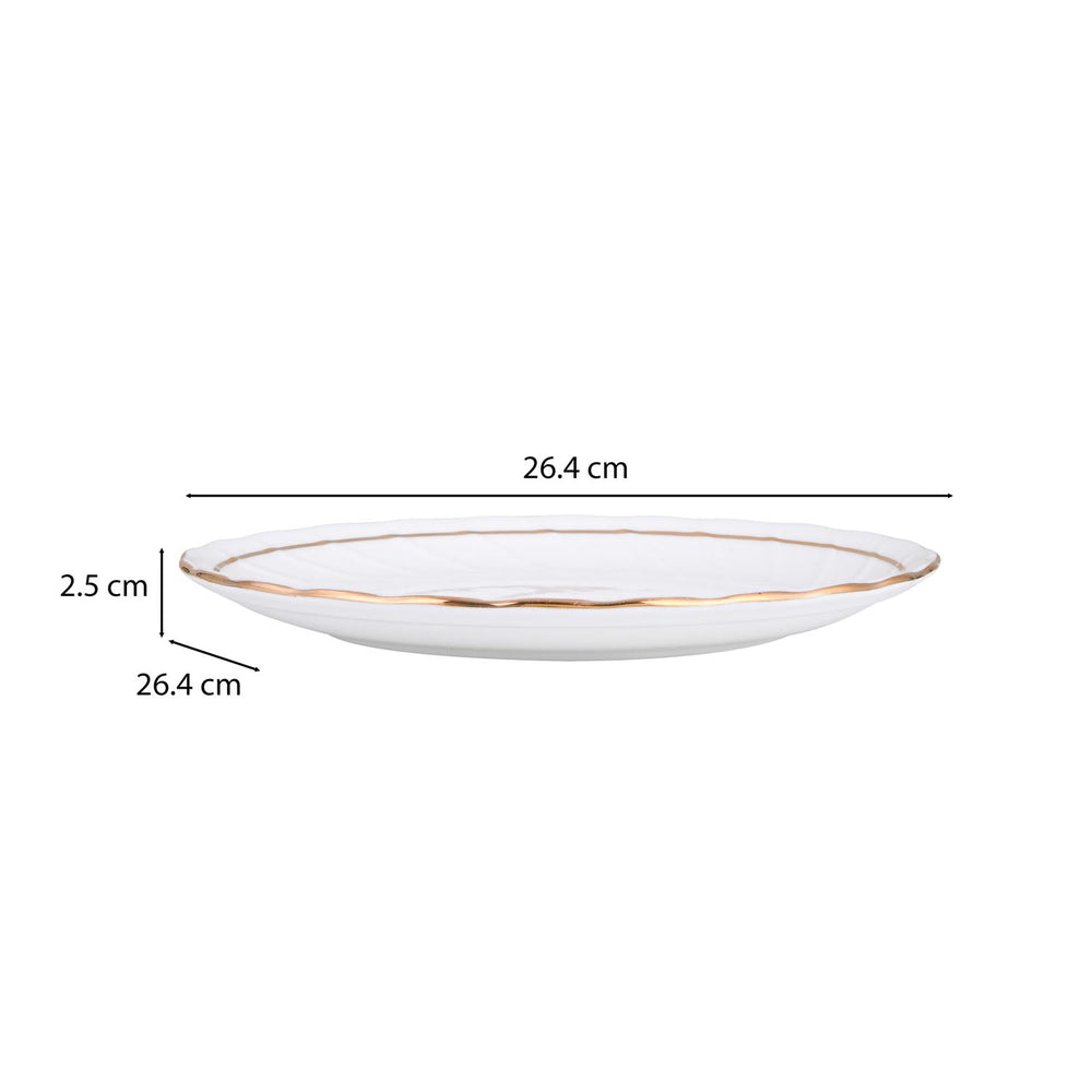 Karina Porcelain 40 Piece Dinner Set- White
