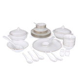 Karina Porcelain 40 Piece Dinner Set- White