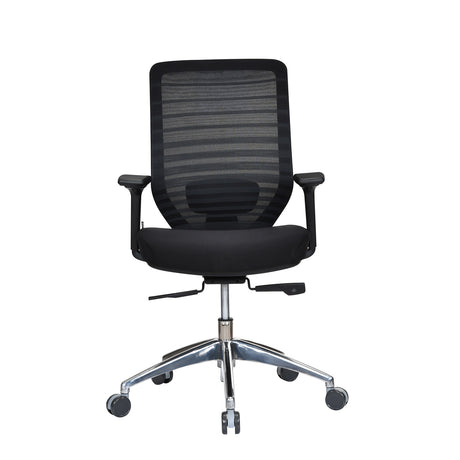 Poise Pro Mid Back Mesh Chair- Black