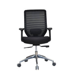Poise Pro Mid Back Mesh Chair- Black