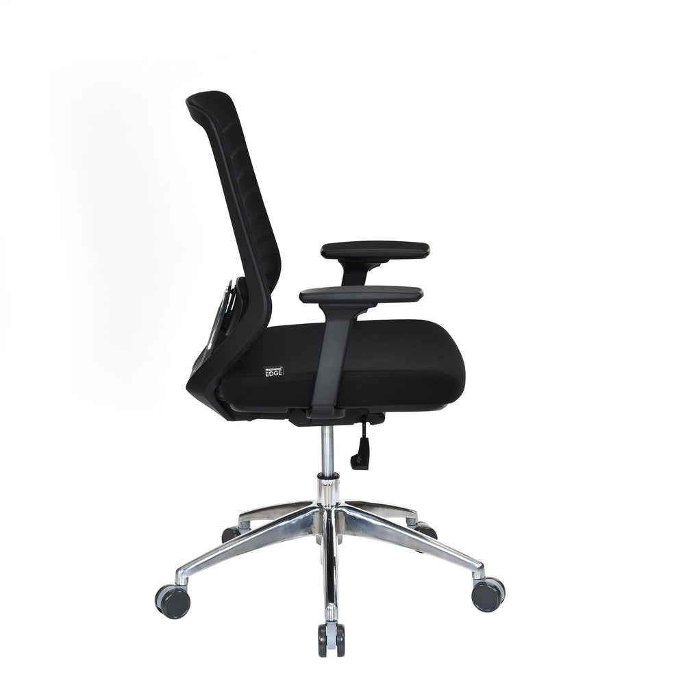 Poise Pro Mid Back Mesh Chair- Black