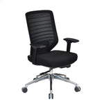 Poise Pro Mid Back Mesh Chair- Black
