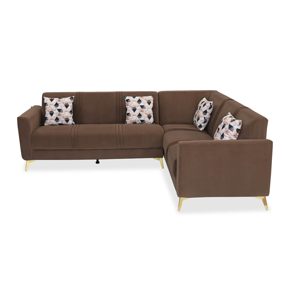 Cooper Corner Sofa- Brown