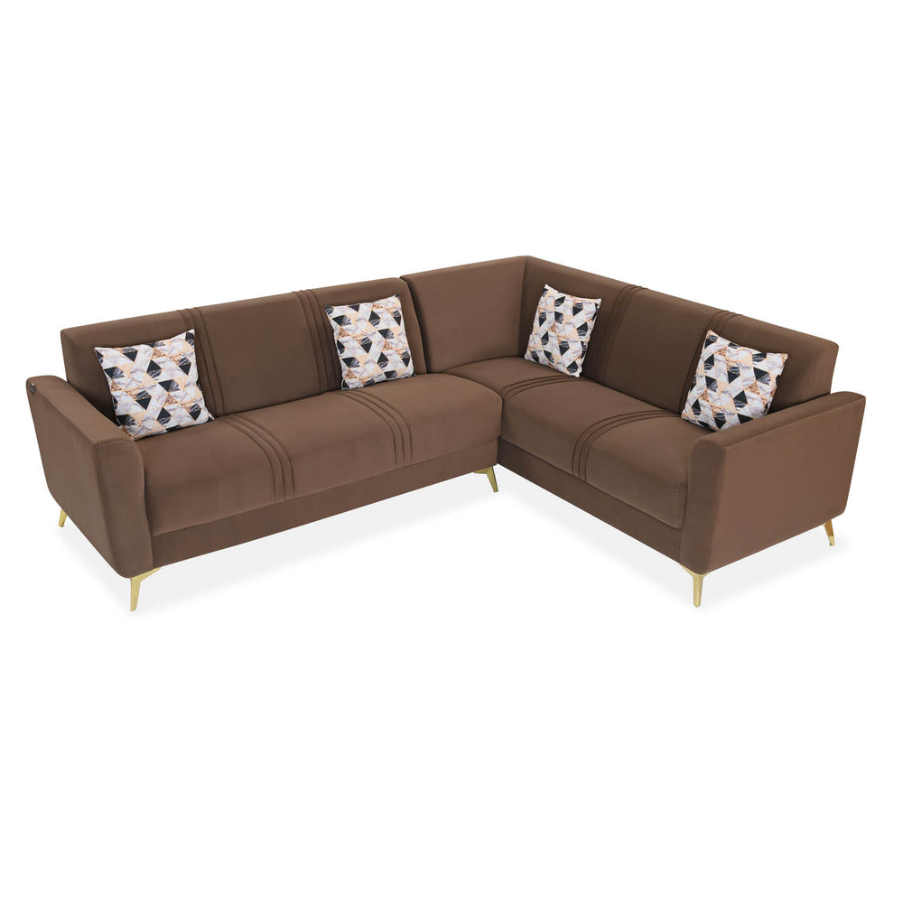 Cooper Corner Sofa- Brown