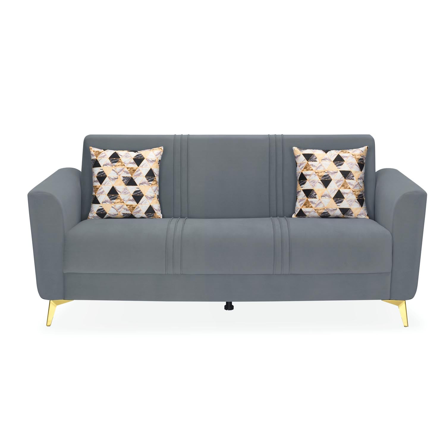 Cooper 3 Seater Fabric Sofa- Metallic Grey