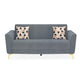 Cooper 3 Seater Fabric Sofa- Metallic Grey