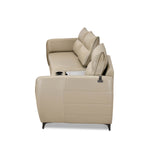 Infinia 2+1 Seater Leatherette Sofa Set with Triangle Console- Beige