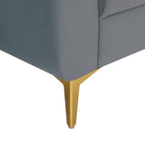 Cooper 2 Seater Fabric Sofa- Metallic Grey