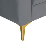 Cooper 3 Seater Fabric Sofa- Metallic Grey