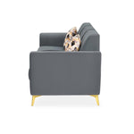 Cooper 3 Seater Fabric Sofa- Metallic Grey
