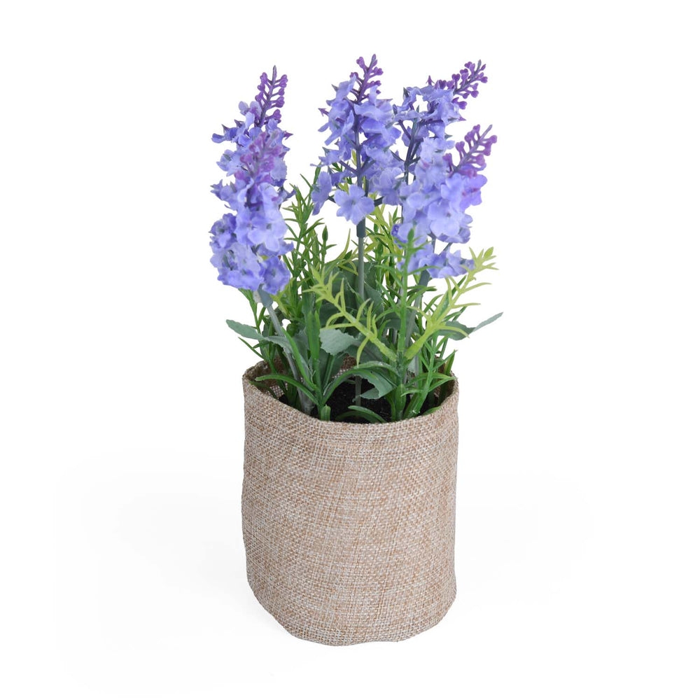 Lavender Artificial Potted Plant- Light Purple