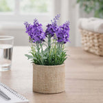 Lavender Artificial Potted Plant- Purple