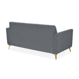 Cooper 3 Seater Fabric Sofa- Metallic Grey