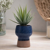 Agave Succulent Artificial Potted Plant- Green