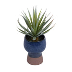 Agave Succulent Artificial Potted Plant- Green
