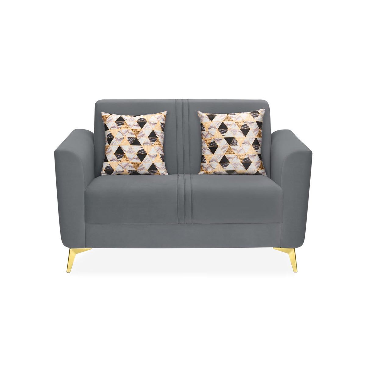 Cooper 2 Seater Fabric Sofa- Metallic Grey