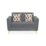Cooper 2 Seater Fabric Sofa- Metallic Grey