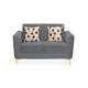 Cooper 2 Seater Fabric Sofa- Metallic Grey