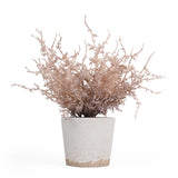 Flocking Artificial Potted Plant- Pink