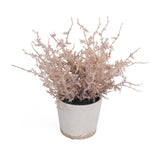 Flocking Artificial Potted Plant- Pink