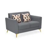 Cooper 2 Seater Fabric Sofa- Metallic Grey