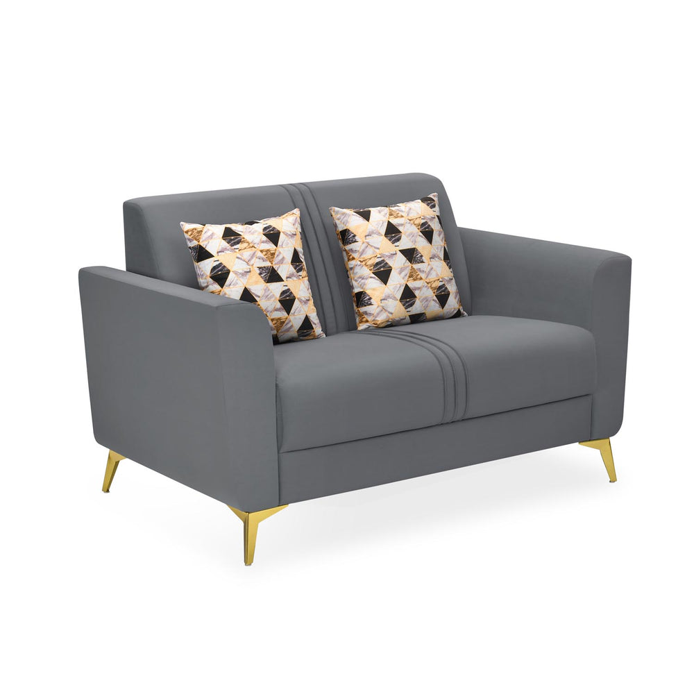 Cooper 2 Seater Fabric Sofa- Metallic Grey