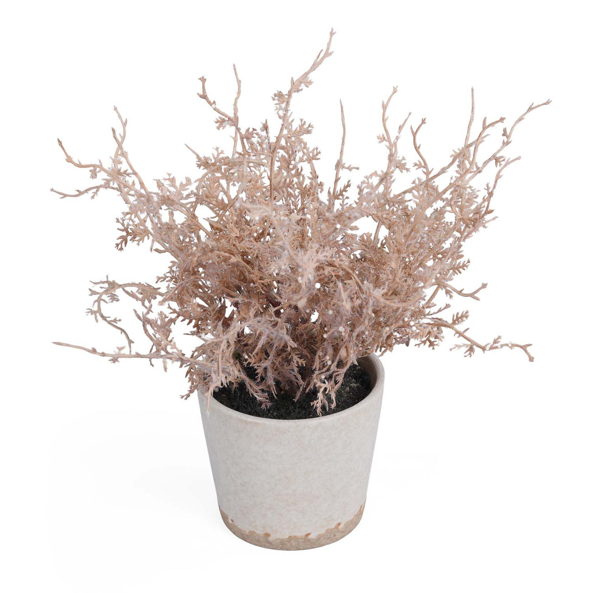 Flocking Artificial Potted Plant- Pink