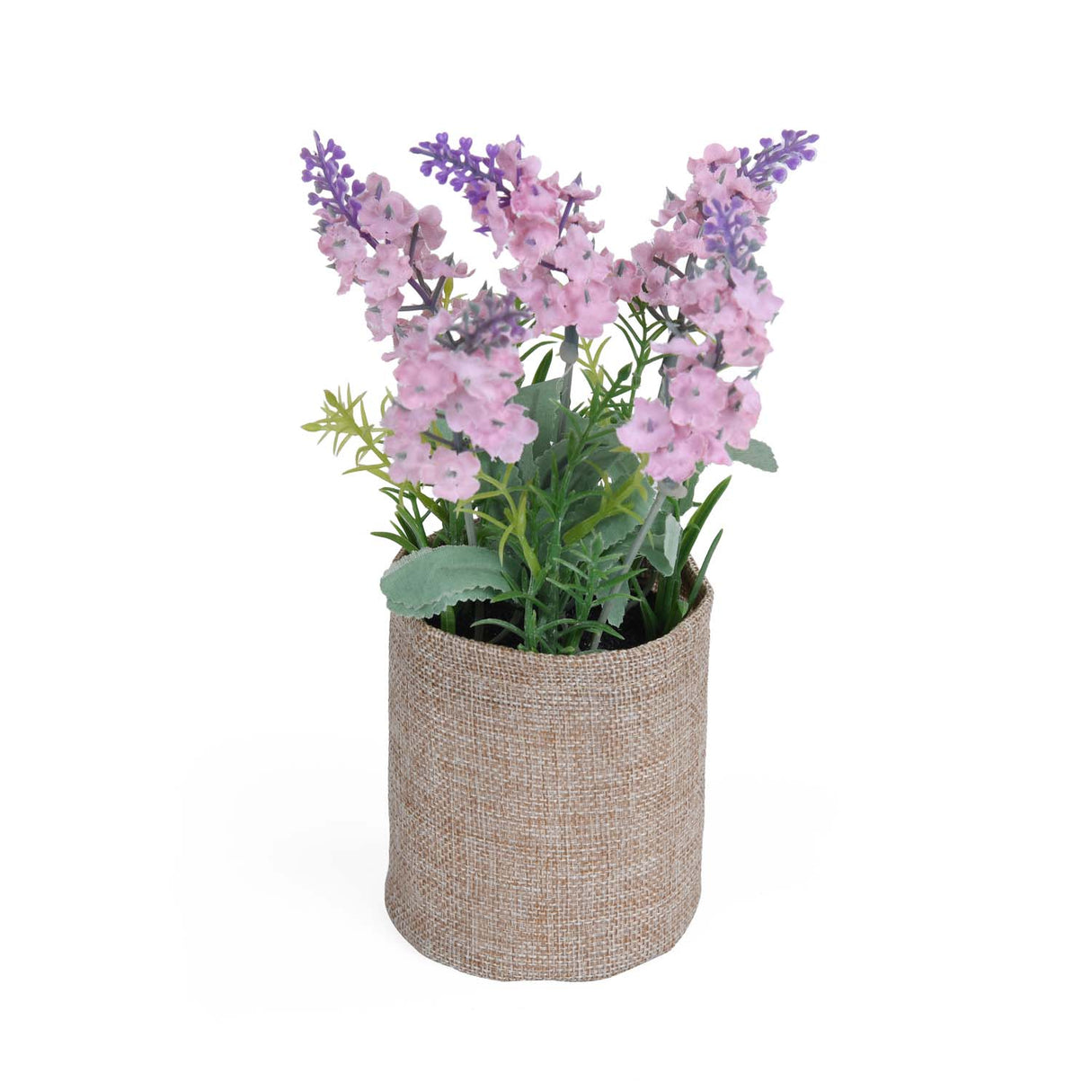 Lavender Artificial Potted Plant- Pink