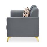 Cooper 2 Seater Fabric Sofa- Metallic Grey