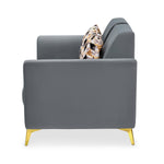 Cooper 2 Seater Fabric Sofa- Metallic Grey