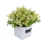 Milan Flower Potted Plant- Green